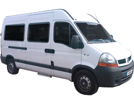Renault Master - 6 places assises, 3 fauteuils roulants, rampe d�acc�s par l�arri�re